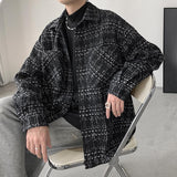 guys fashion casual New Dark Style Chanel Style Coat Men's Spring and Autumn Style Fried Street Ruffle Handsome Couple Workwear Jacket Casual Loose Raccoon