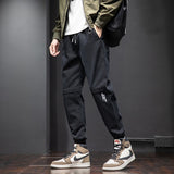 sweatpants outfit men Casual Pants Men's Ankle-Length Ankle-Tied Pants Spring and Autumn New Straight Loose Harem Overalls Long Pants Men's Pants