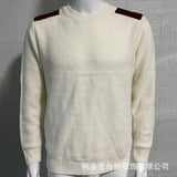 men fall outfits 2024 Autumn and Winter New Men's Sweater round Neck Long Sleeve Stitching Pullover Sweater Slim Sweater