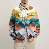 mens costumes Men's Autumn New Fashion Printed Youth Jacket Men's Coat Men's