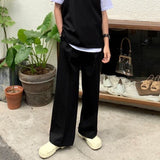 masc outfits 2024 Autumn and Summer New Casual Pants Loose Hong Kong Style Drop-down Suit Pants Trendy All-Matching Trousers Men's Straight Wide-Leg Pants Trendy