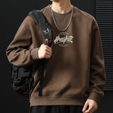 fall outfits men ()2024 New Men's All-Match Youth Fashion round Neck Sweater