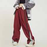 GORUNRUN Streetwear Striped Sweatpants Women Y2K Oversized Joggers Baggy Wide Leg Cargo Pants Hip Hop Loose Casual Sports Trousers