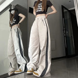 GORUNRUN Y2K Sweatpants Women Streetwear Patchwork Cargo Pants Harajuku Zipper Wide Leg Joggers Oversized Baggy Sports Trousers New