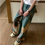 Gorunrun-Streetwear y2k 90s Fashion Hip Pop Style 2000s 2024 Pantalon Y2K Fashion Patchwork Distressed Baggy Jeans Pants For Men Designer Clothes Old Chic Wide Leg Women Denim Trousers