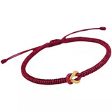 GORUNRUN-Gifts Good Luck Couple Bracelet Tibetan Handmade Knot Bracelets Buddhist Knotted Rope Protection Bracelet Friendship and Couple Bracelet Red String Bracelet