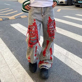 Gorunrun-Streetwear y2k 90s Fashion Hip Pop Style 2000s 2024 Ropa Grunge Y2K Streetwear Baggy Ripped Stacked Jeans Pants Men Clothing Kanye Women Straight Denim Trousers Pantaloni Uomo