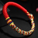 GORUNRUN-Tibetan Buddhism Lucky Bracelets For Women Men Handmade Unisex Braid Red Thread Rope King Kong Knot Bracelets Jewelry Gifts