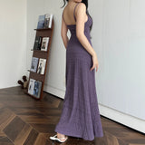 Gorunrun-Long Fishtail Skirt European and American Fashion Suspender Dress High-end Pure Lust Style Skirt Sex and Slim dress