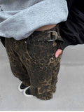 Gorunrun-Streetwear y2k 90s Fashion Hip Pop Style 2000s 2024 Ropa Y2K Streetwear Leopard Baggy Jeans Cargo Pants For Men Designer Clothes Hip Hop Wide Leg Long Trousers Pantaloni Uomo