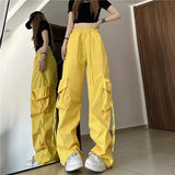 GORUNRUN-Streetwear Cargo Pant Women Y2K Oversized Wide Leg Sweatpants Baggy Casual Joggers Bf High Waist Big Pockets Sports Trousers New