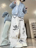 GORUNRUN-Y2K Style Streetwear Loose Straight Wide Leg Joggers Men 2023 Spring And Autumn Casual Pants Y2k Letter Graffiti Trousers Men Clothing