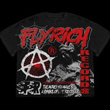 Y2K Vintage FlyRich 2019 World Graphic Print 100% Cotton T-Shirt Men Short Sleeves Vintage Oversize Tshirt Streetwear Women Tops