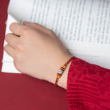 GORUNRUN-Gifts Good Luck Couple Bracelet Adjustable Red String Bracelet for Women Men Chinese Zodiac Animal Sign 2024 New Year Lucky Dragon Bracelet  Protection