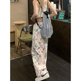 GORUNRUN Y2K Cargo Pants Women Print Oversized Joggers Sweatpants Streetwear Harajuku High Waist Baggy Casual Wide Leg Trousers New