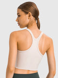 GORUNRUN-Fitness & Yoga WearWomen Racerback Crop Tank Top Bra Buttery Soft Medium Support Gym Bra for Lounge Workout Fitness Running Yoga