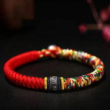 GORUNRUN-Tibetan Buddhism Lucky Bracelets For Women Men Handmade Unisex Braid Red Thread Rope King Kong Knot Bracelets Jewelry Gifts