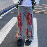 Gorunrun-Streetwear y2k 90s Fashion Hip Pop Style 2000s 2024 Ropa Grunge Y2K Streetwear Baggy Ripped Stacked Jeans Pants Men Clothing Kanye Women Straight Denim Trousers Pantaloni Uomo