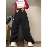 GORUNRUN-M-3Xl Streetwear Striped Sweatpants Women Y2K Oversized Cargo Pants Harajuku Baggy Wide Leg Joggers Casual Sports Trousers New