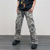 Gorunrun-Streetwear y2k 90s Fashion Hip Pop Style 2000s 2024 Overalls Camouflage Y2K Fashion Baggy Flare Jeans Cargo Pants Men Clothing Straight Women Wide Leg Long Trousers Pantalones