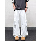 Gorunrun-Streetwear y2k 90s Fashion Hip Pop Style 2000s 2024 Pantalon Y2K Fashion Pleated White Baggy New Jeans Pants For Men Designer Clothes Straight Wide Leg Casual Long Trousers