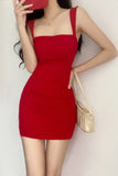 Gorunrun-WOMENGAGA Red Dress Mini Summer 2023 New Sexy Short Female Dress Elegant Hot Sexy Korean Women Dresses Sweet 2023 94S6