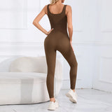 GORUNRUN-Fitness & Yoga Wear Sculpt Your Body with Women's Yoga Sets: a Tight-fitting Pilates Jumpsuit Designed for Yoga, Running & Fitness