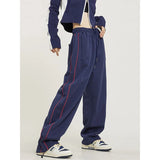 GORUNRUN S-4Xl Striped Sweatpants Women Y2K Oversized Wide Leg Cargo Pants Streetwear Harajuku Baggy Casual Joggers Sports Trousers