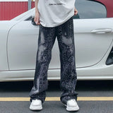 Gorunrun-Streetwear y2k 90s Fashion Hip Pop Style 2000s 2024 Y2K Fashion Graphic Embroidery Baggy Jeans Pants For Men Clothing Straight Wide Leg Women Denim Trousers Pantalones Hombre