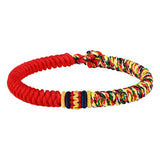 GORUNRUN-Tibetan Buddhism Lucky Bracelets For Women Men Handmade Unisex Braid Red Thread Rope King Kong Knot Bracelets Jewelry Gifts