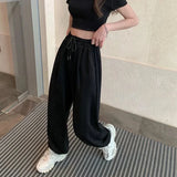 GORUNRUN Women Casual Sweatpants Oversized Drawstring Joggers Harem Pants Harajuku Korean Grey High Waist All Match Baggy Trousers