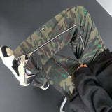 Gorunrun-Streetwear y2k 90s Fashion Hip Pop Style 2000s 2024 Y2K Fashion Camouflage Baggy Tracksuit Cargo Pants For Men Clothing Zipper Design Women Casual Long Trousers Pantalon Homme