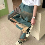 Gorunrun-Streetwear y2k 90s Fashion Hip Pop Style 2000s 2024 Pantalon Y2K Fashion Patchwork Distressed Baggy Jeans Pants For Men Designer Clothes Old Chic Wide Leg Women Denim Trousers