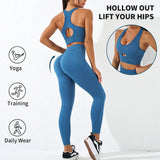 GORUNRUN-Fitness & Yoga Wear Fitness Yoga Set for Women - Elastic and Breathable Sports Bra and Leggings for Workout and Pilates