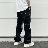 Gorunrun-Streetwear y2k 90s Fashion Hip Pop Style 2000s 2024 Roupas Y2K Streetwear Kanye Patchwork Baggy Stacked Jeans Pants Men Clothes Straight Hip Hop Denim Trousers Pantaloni Uomo