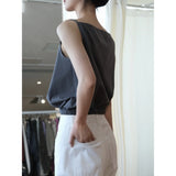 GORUNRUN-Summer One Line Neck Suspended Tank Cool and Comfortable Casual Top