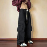 GORUNRUN 4Xl Y2K Cargo Pants Women Hip Hop Streetwear Loose Sweatpants Casual Oversized Pockets Wide Leg Baggy Drawstring Trousers