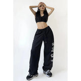 GORUNRUN Y2K Sweatpants Women Streetwear Letter Print Joggers Harajuku Hip Hop Oversize Wide Leg Baggy Jogging Sports Trousers New