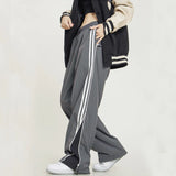 GORUNRUN Streetwear Striped Sweatpants Women Y2K Oversized Joggers Baggy Wide Leg Cargo Pants Hip Hop Loose Casual Sports Trousers