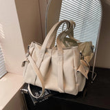 GORUNRUN- New Large Capacity Women Tote Bag High Quality Soft Leather Female Shoulder Bag Simple Luxury Designe Handbags