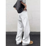 Gorunrun-Streetwear y2k 90s Fashion Hip Pop Style 2000s 2024 Pantalon Y2K Fashion Pleated White Baggy New Jeans Pants For Men Designer Clothes Straight Wide Leg Casual Long Trousers