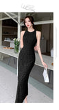 Gorunrun-2024 Summer New Elegant Party Bodycon Beautiful Long Dresses for Women Sleeveless High Waist Slim Split Sundress Female Clothing