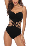 GORUNRUN-spring summer beach outfit  Black Sexy Backless Ladies Swimsuit