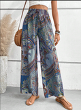 GORUNRUN Elastic Band Casual Loose Ethnic Pants