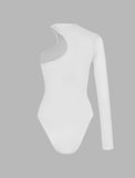 GORUNRUN-Ins Style Street Fashion One Shoulder Bodysuit Top