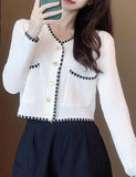 GORUNRUN-Ins Style Street Fashion Button Thin Sweater knit Cardigan Jacket  s