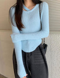 GORUNRUN-Ins Style Street Fashion Irregular High Waist Plush Cropped Sweater