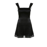 Gorunrun-hoco dresses -hoco dresses -Women Summer Sexy y2k Fairy Dress Casual Loose Dress Reversible Sleeveless Black Mini Dress